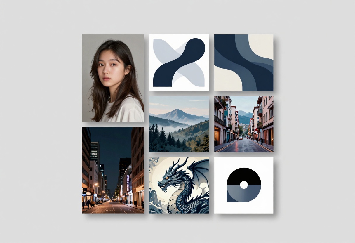 Showcase of diverse AI-generated images