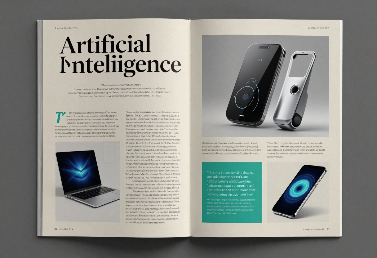 Magazine layout with perfect typography