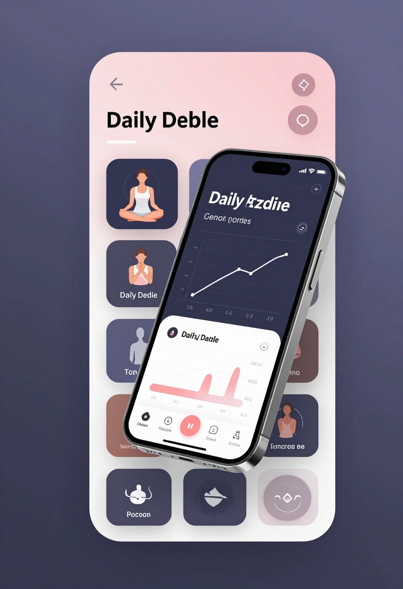 Mobile app interface mockup design