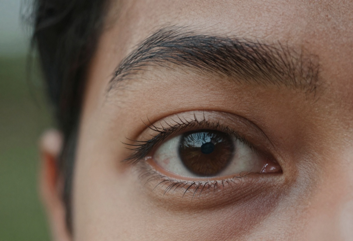 Extreme close-up of human eye showing perfect detail and realistic texture Extreme close-up of human eye showing perfect detail and realistic texture