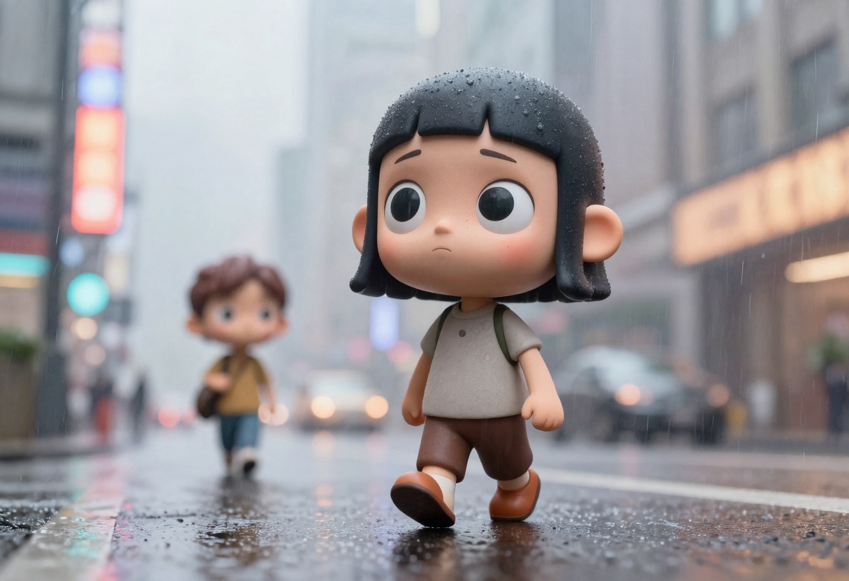 Character in Animated Scene