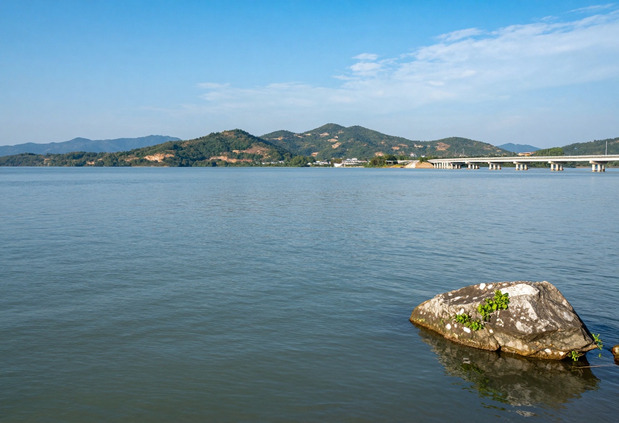 Landscape after bridge removal