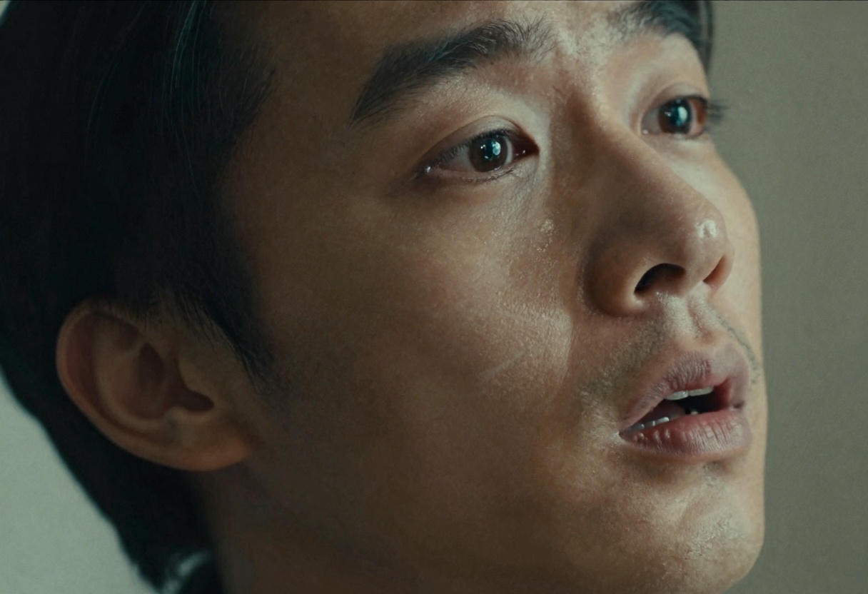 Emotional close-up demonstrating AI video quality