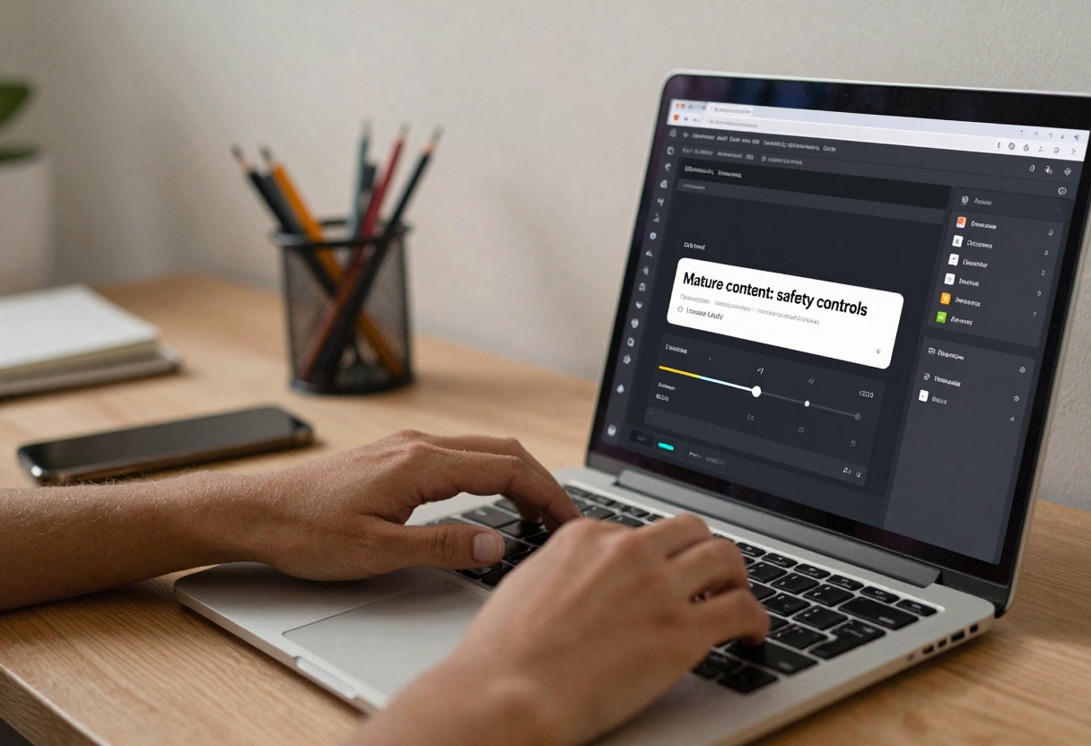 AI interface with safety controls and content boundaries