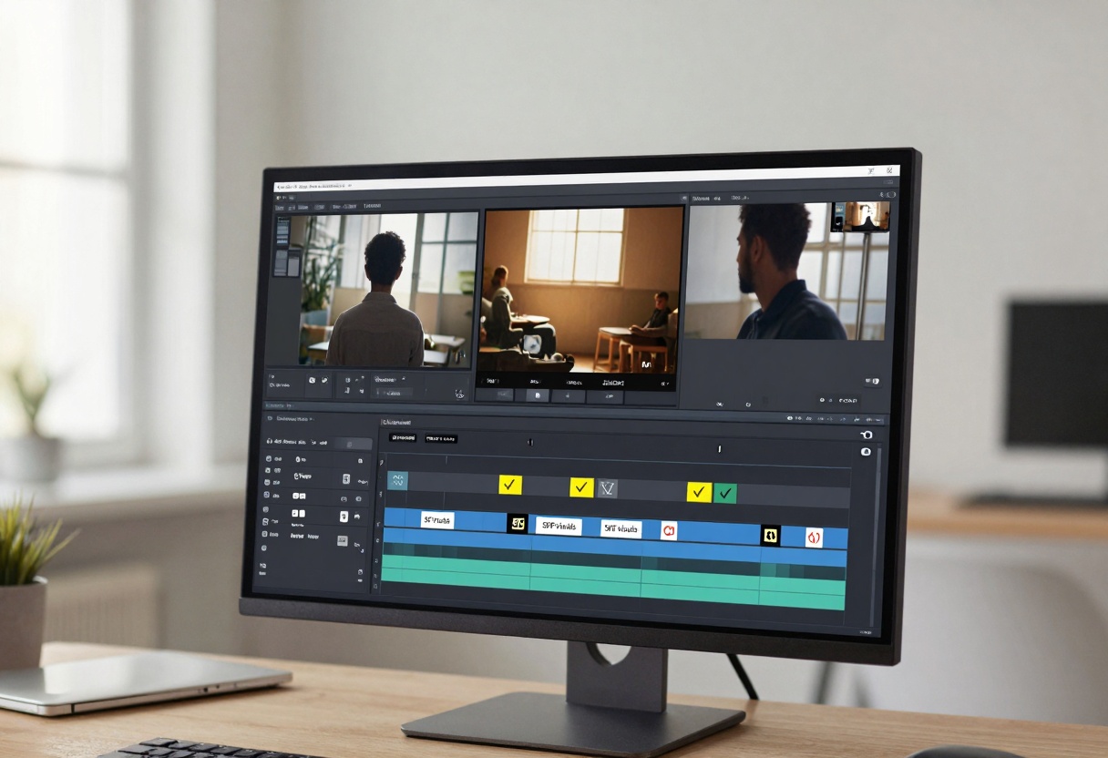 Video timeline with safety checks