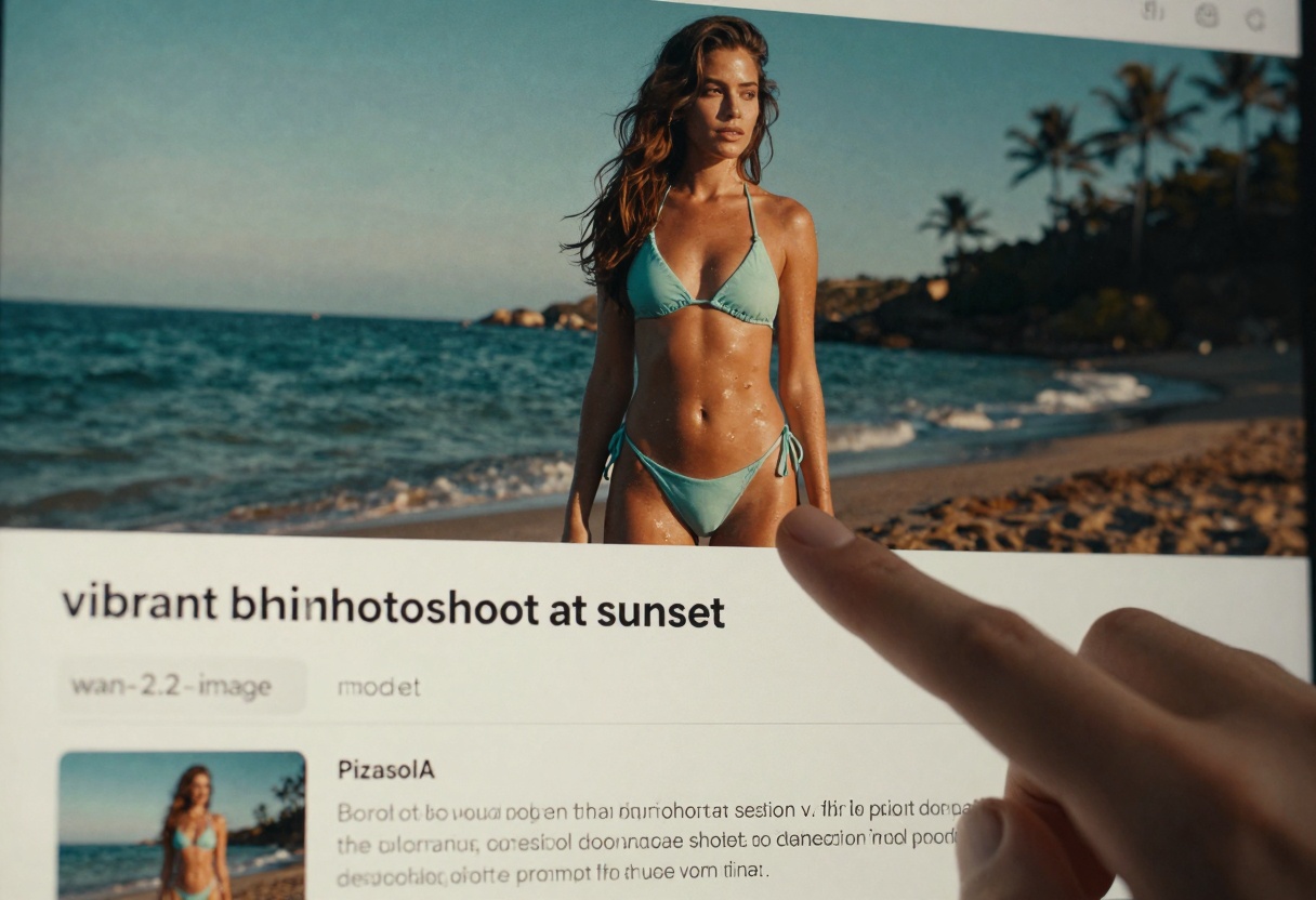 Entering prompt on model page
