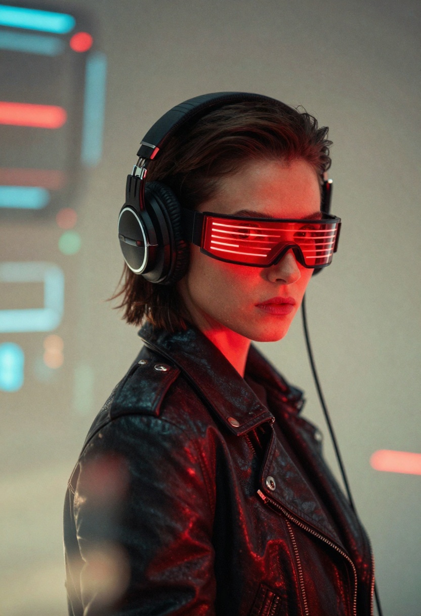Cyberpunk Portrait with Neon Effects