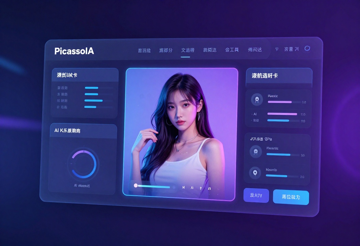 PicassoIA interface and platform features