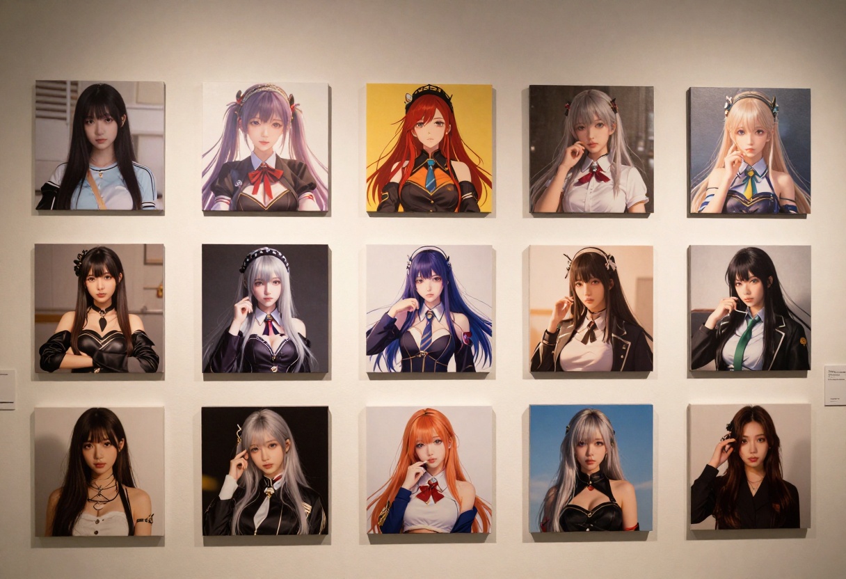 Community gallery showcasing character diversity