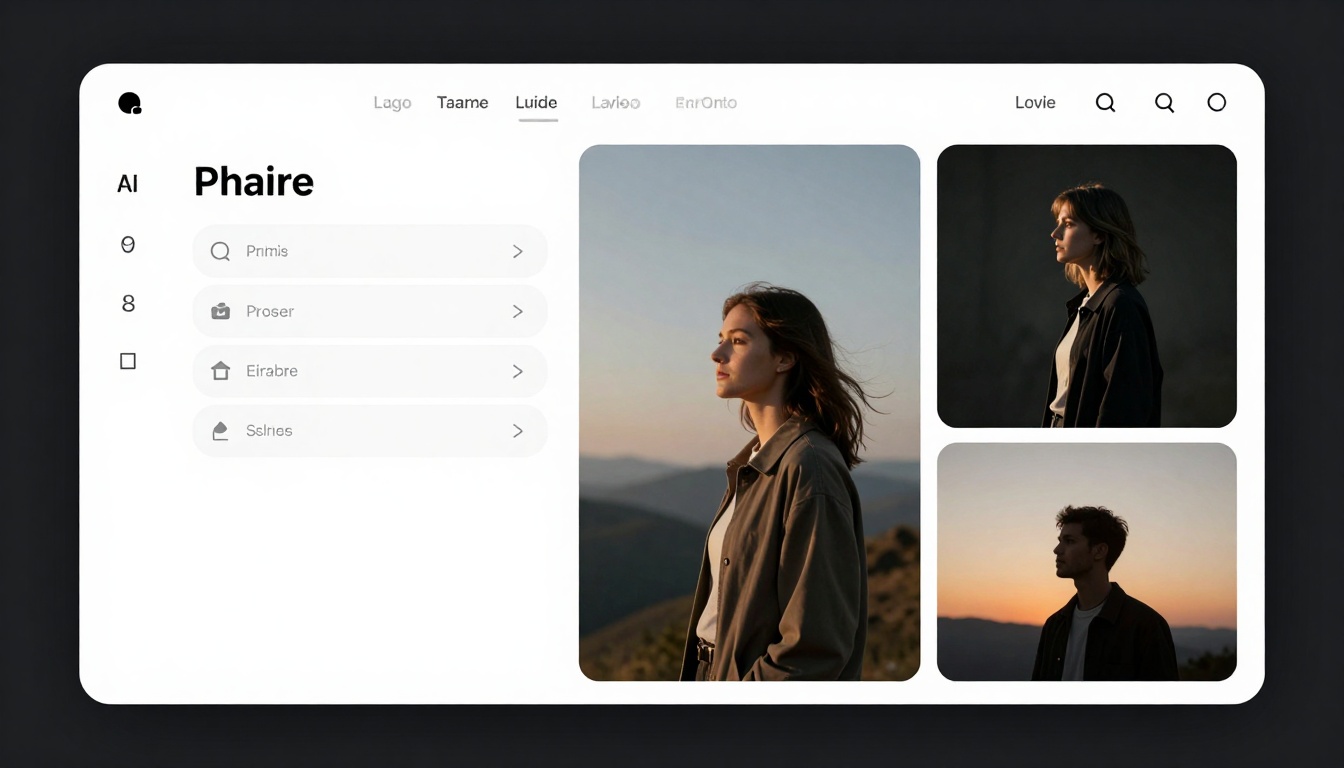 Sleek modern user interface design