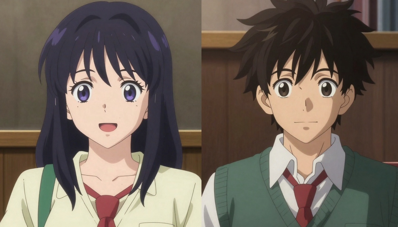 AI-generated anime character comparison