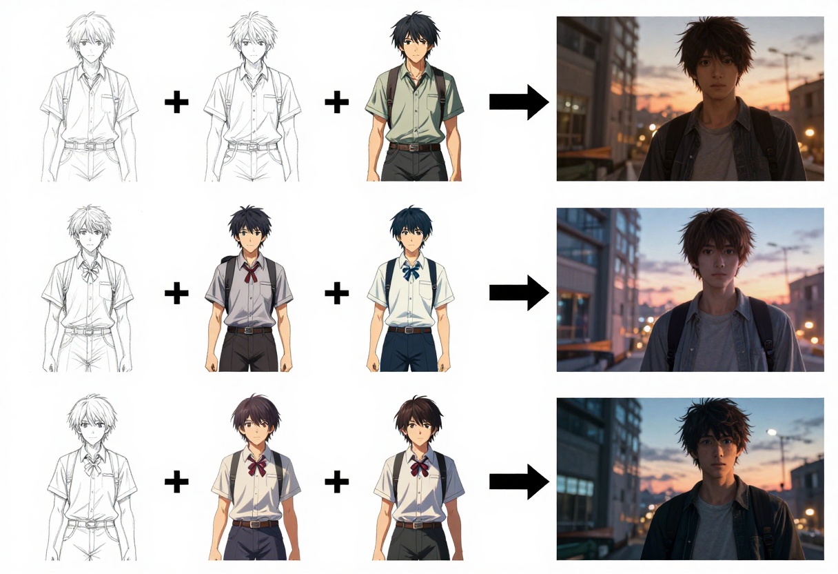 Anime character creation process steps