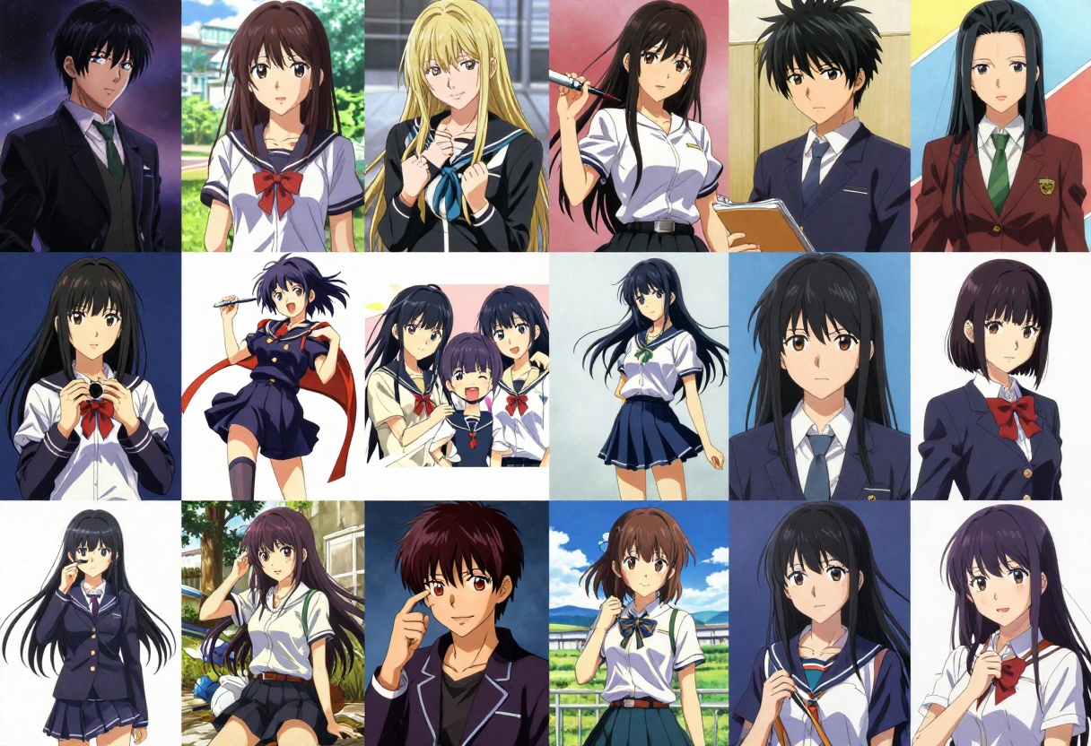 Anime style comparison