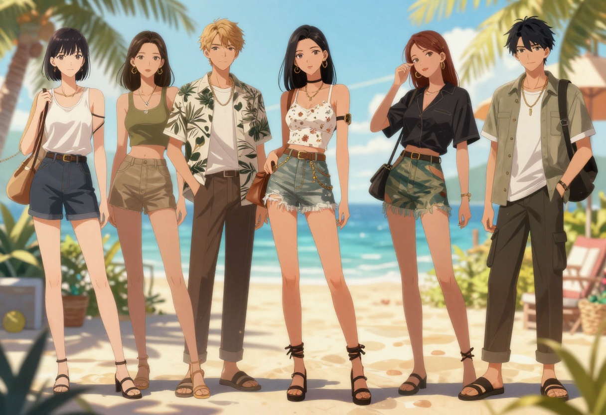 Summer fashion anime