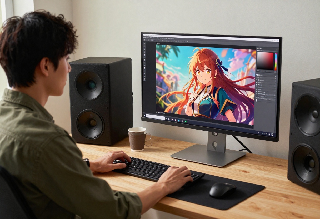 Digital art workspace