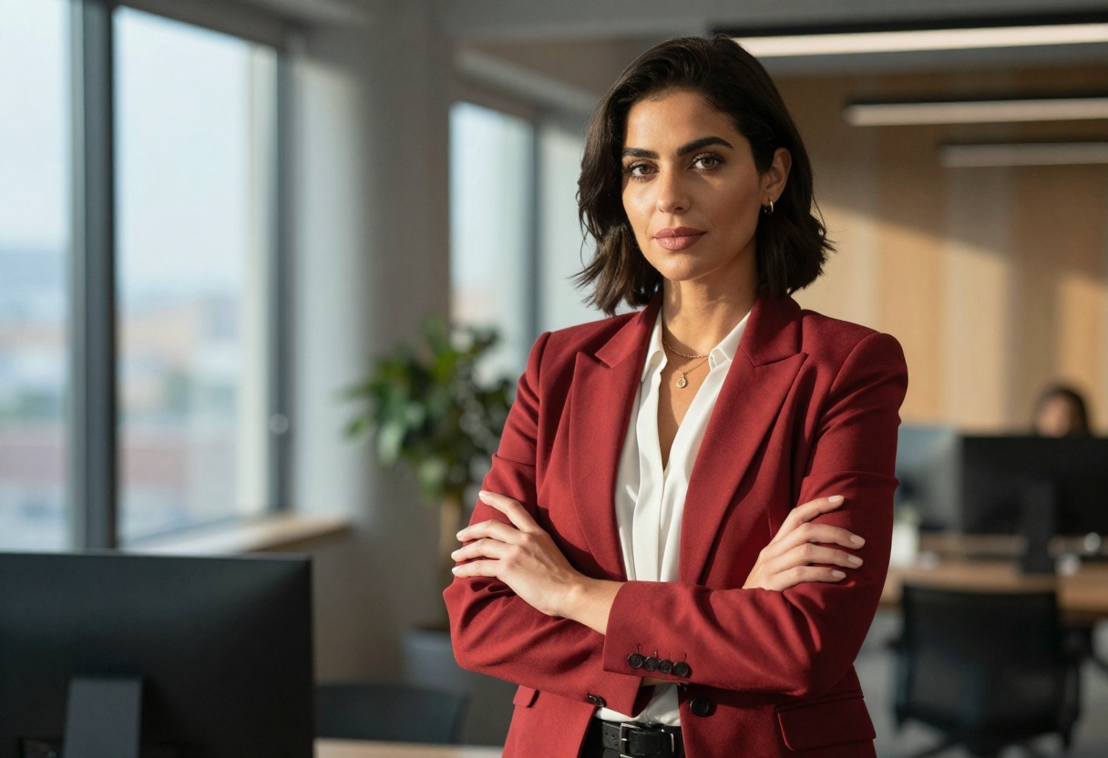 Sophisticated business fashion portrait