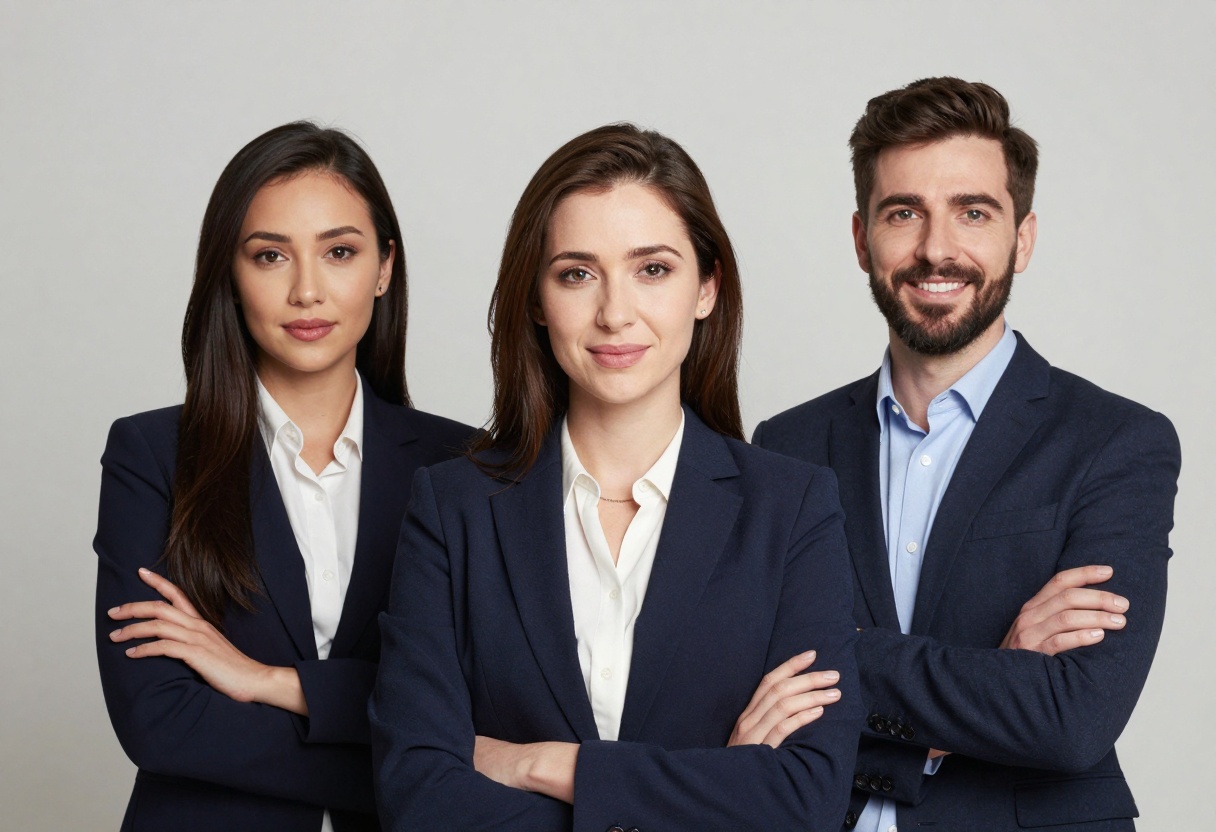 Corporate professional AI-generated headshots for business