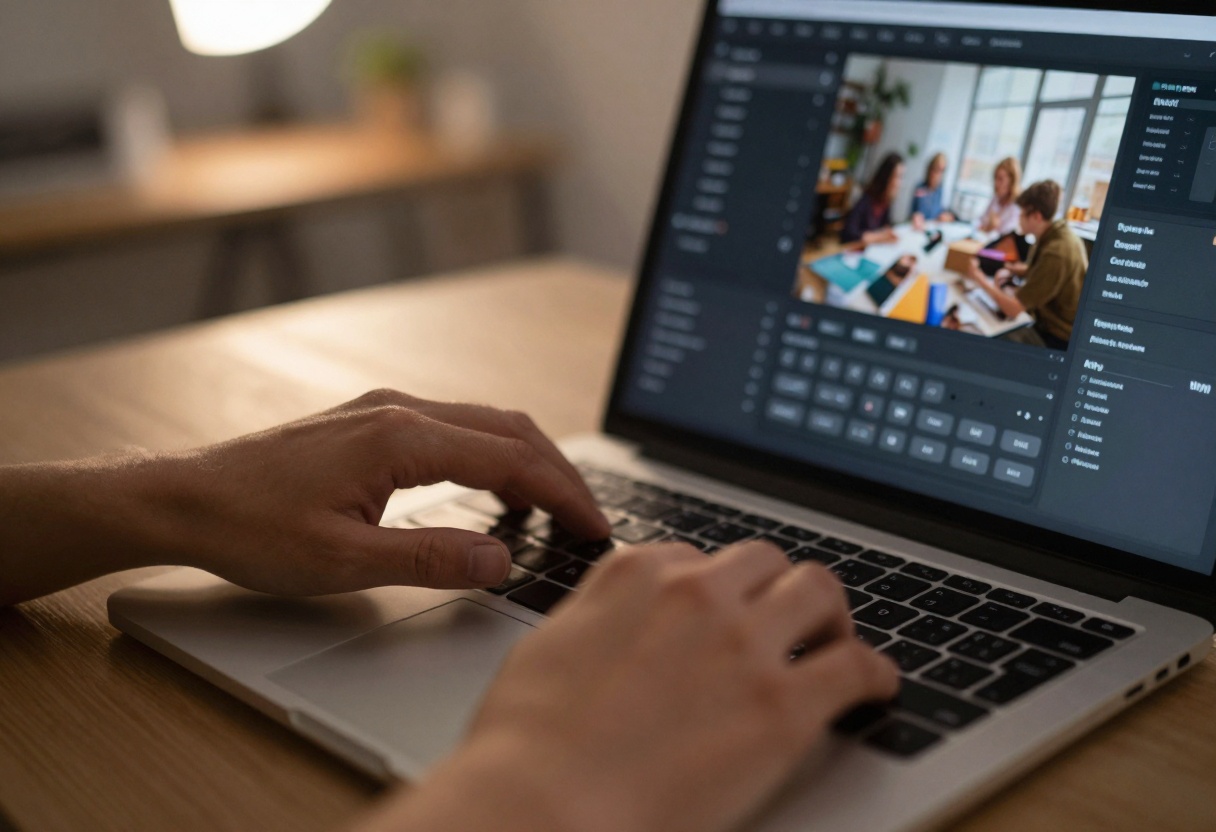 AI workspace with creative tools