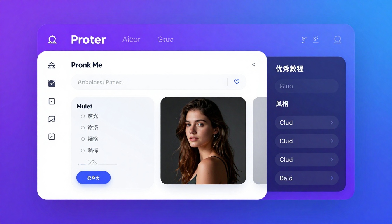 Modern AI generator interface