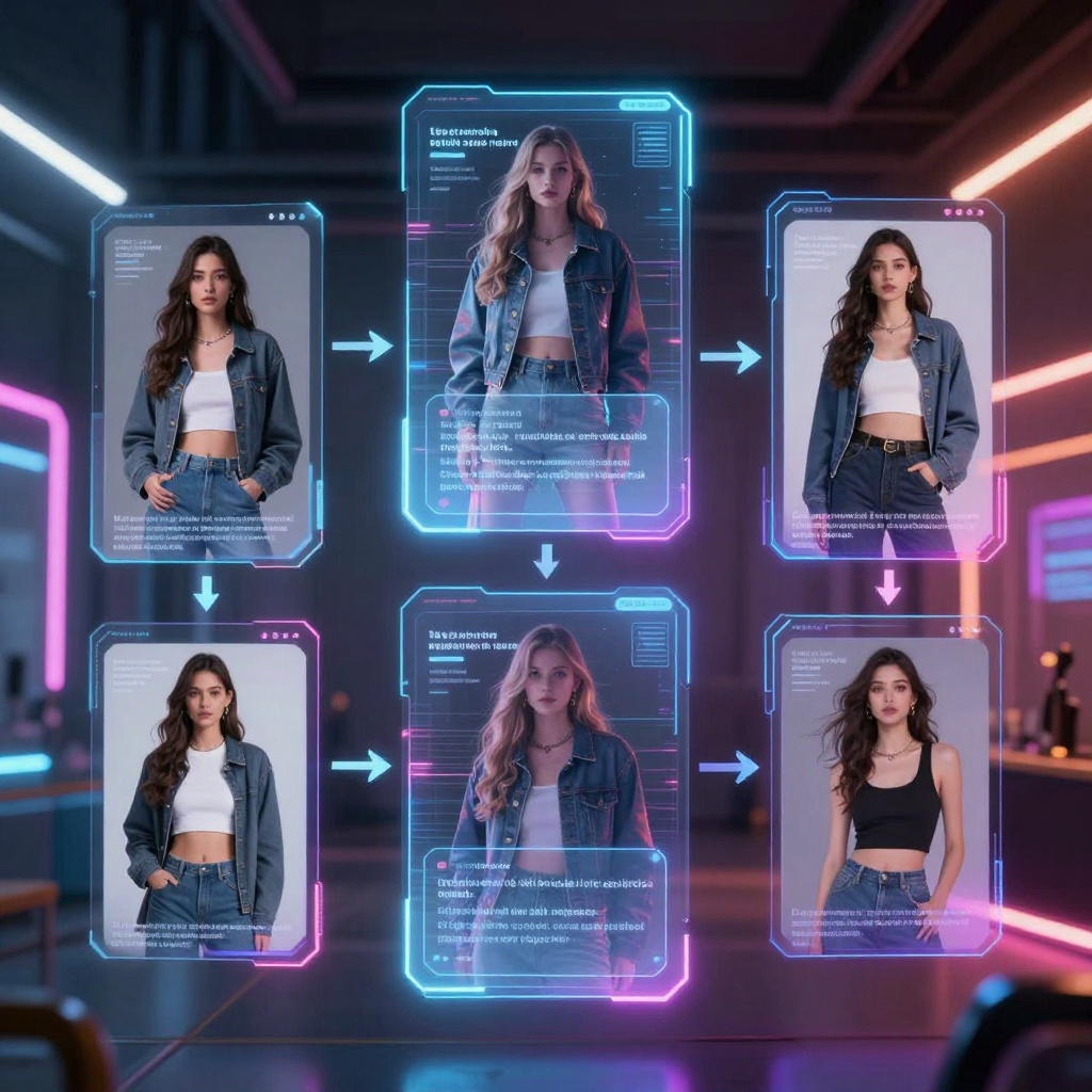 AI generation process visualization