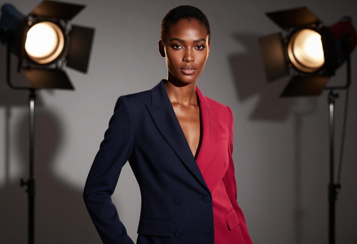 Elegant artistic portrait with sophisticated lighting Elegant artistic portrait with sophisticated lighting