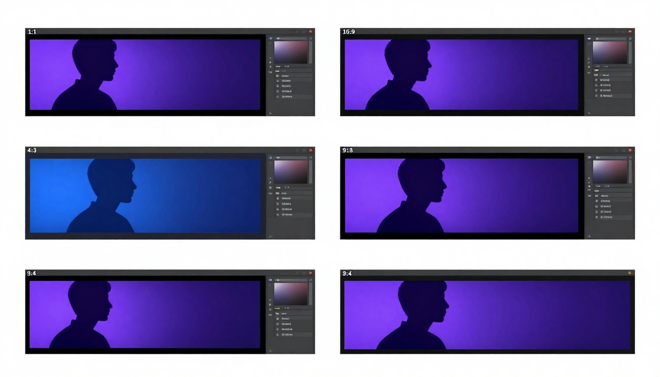 Grid showing various aspect ratio options available for generation