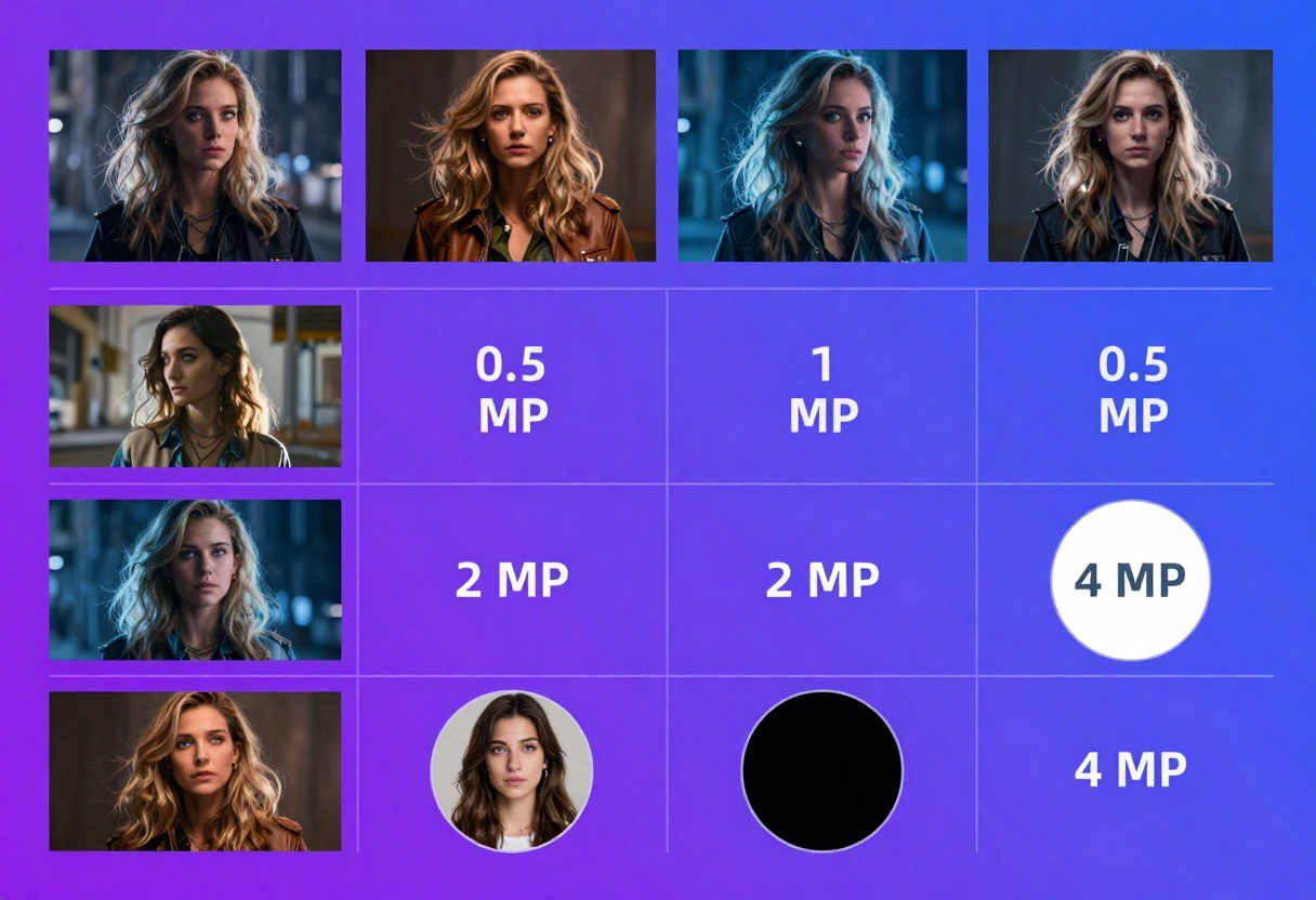Visual breakdown of different resolution options and their impact