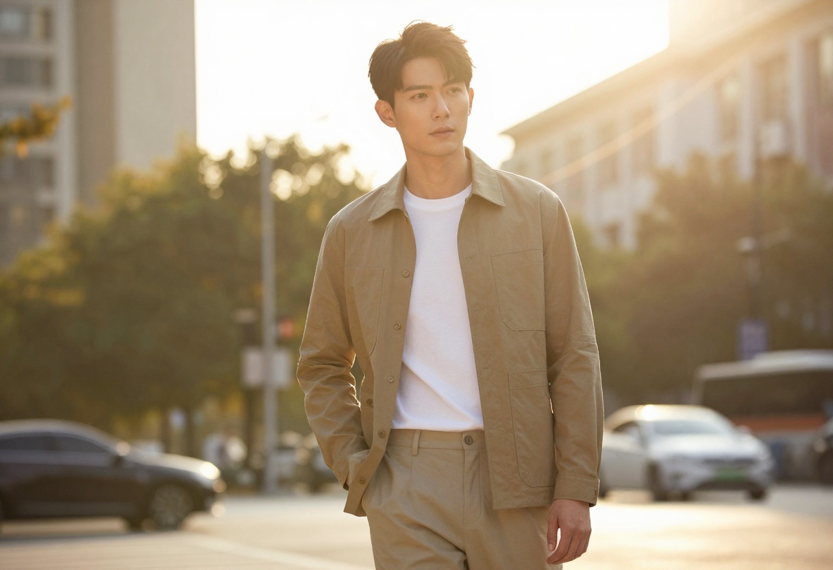 Male model fashion photography example
