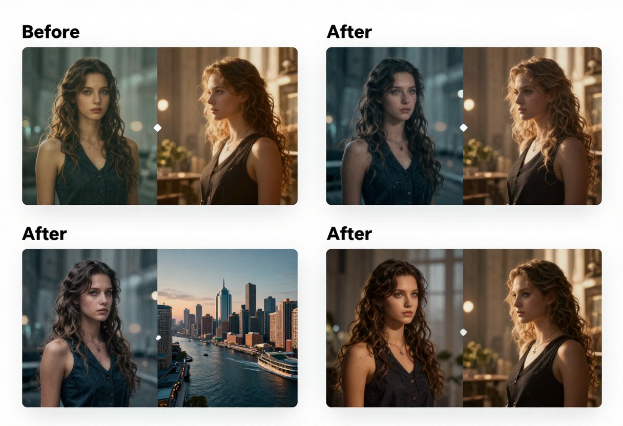Comparison grid showing different AI image generation results