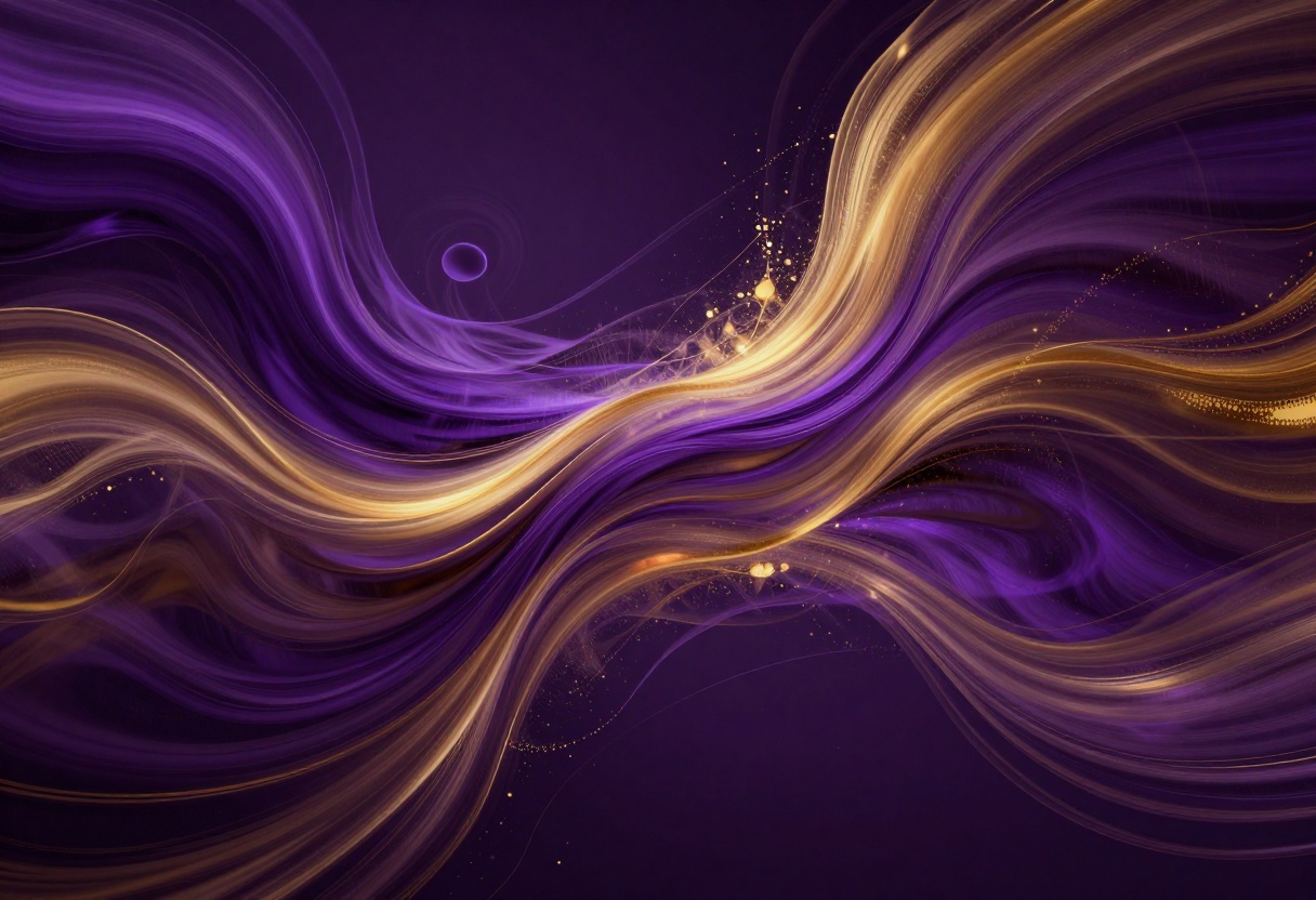 Creative freedom visualization with flowing artistic forms