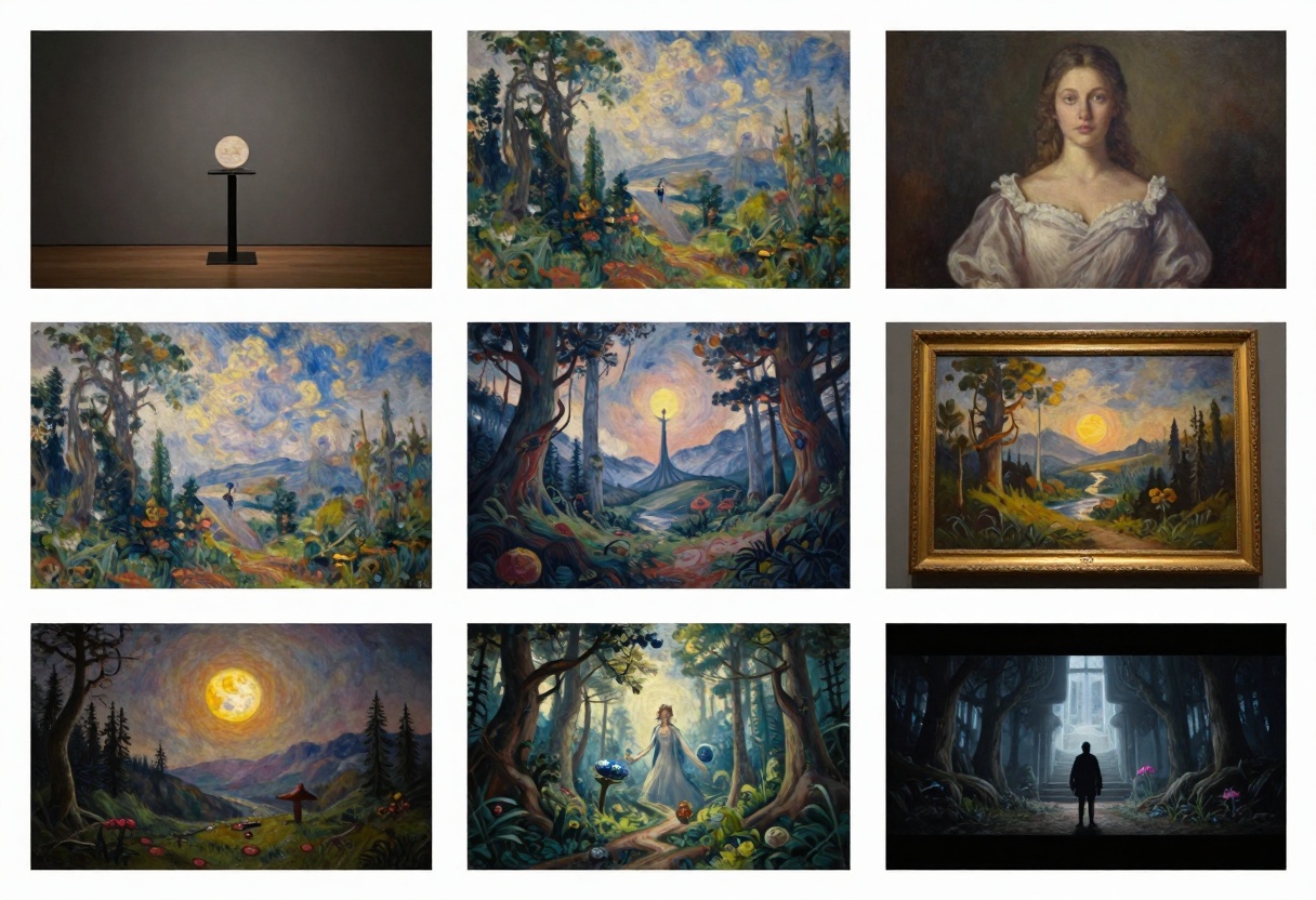 Different artistic style variations