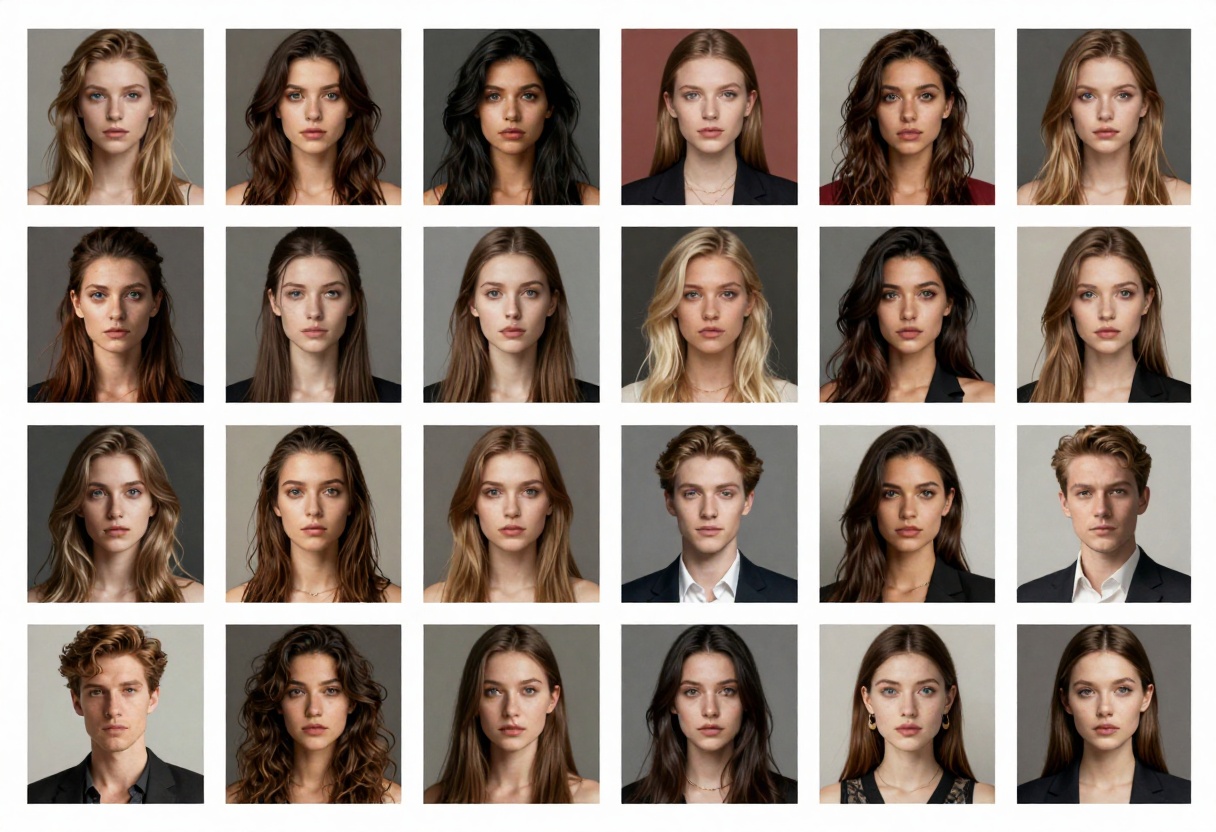 Comparison grid of different artistic styles