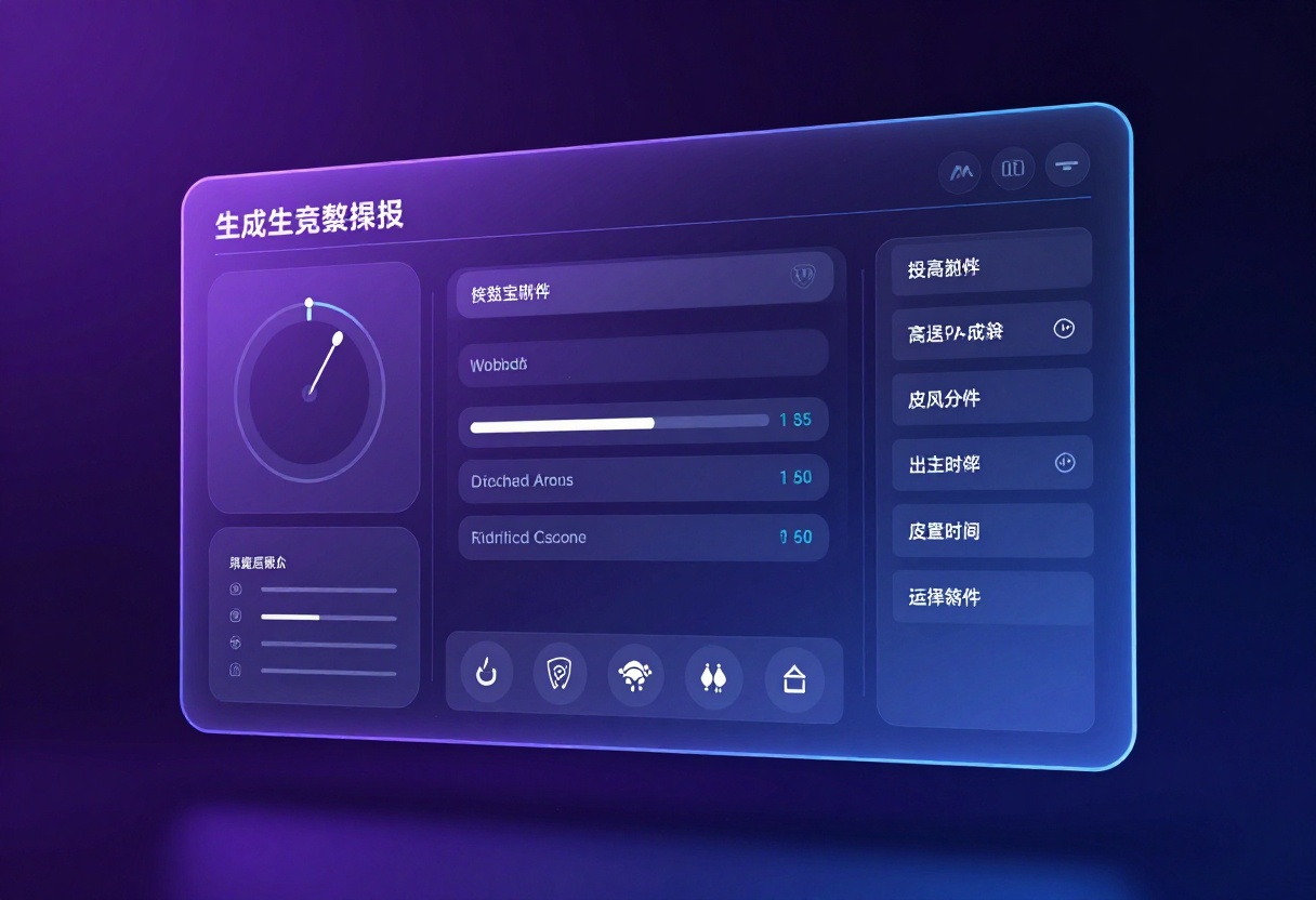 Interface showing AI generation parameters
