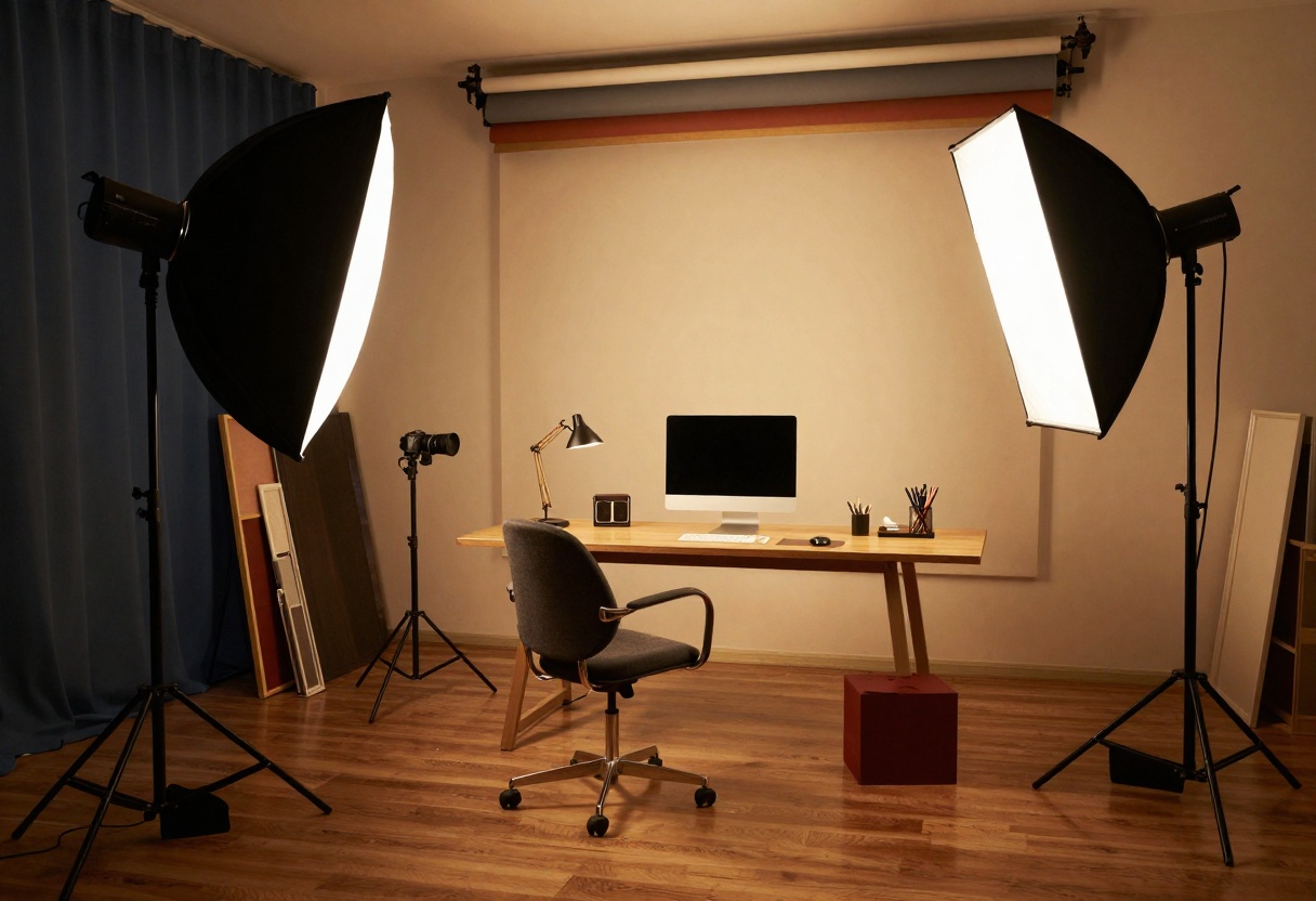 Professional photography studio environment