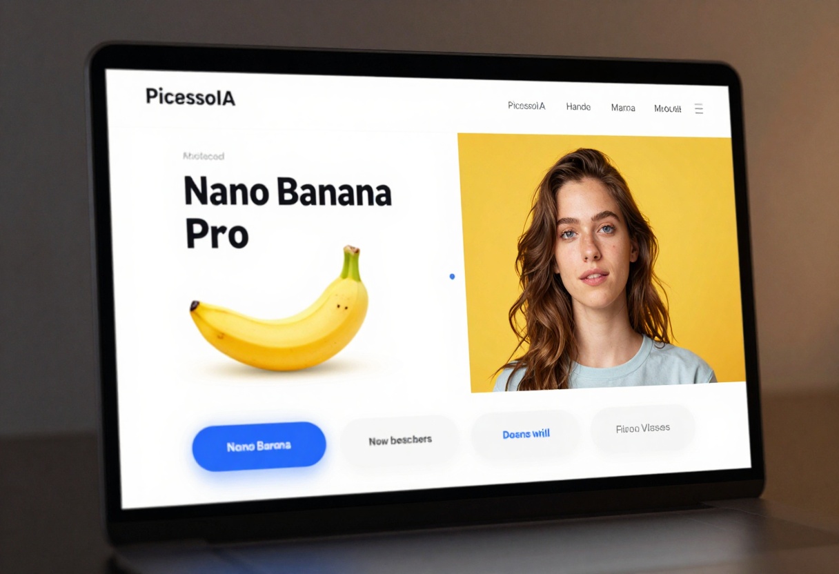 PicassoIA interface showing Nano Banana Pro