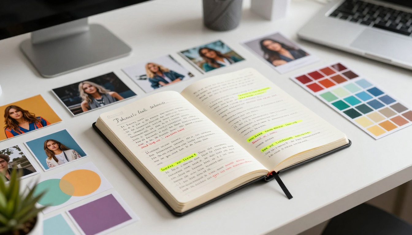 Creative workspace with prompts