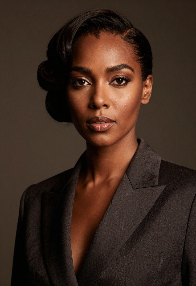 Professional portrait with dramatic lighting