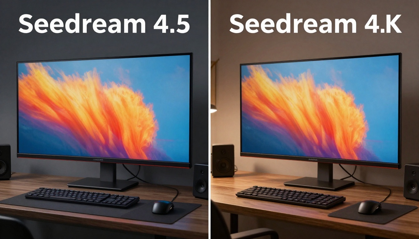 Professional AI workspace with Seedream 4.5 interface