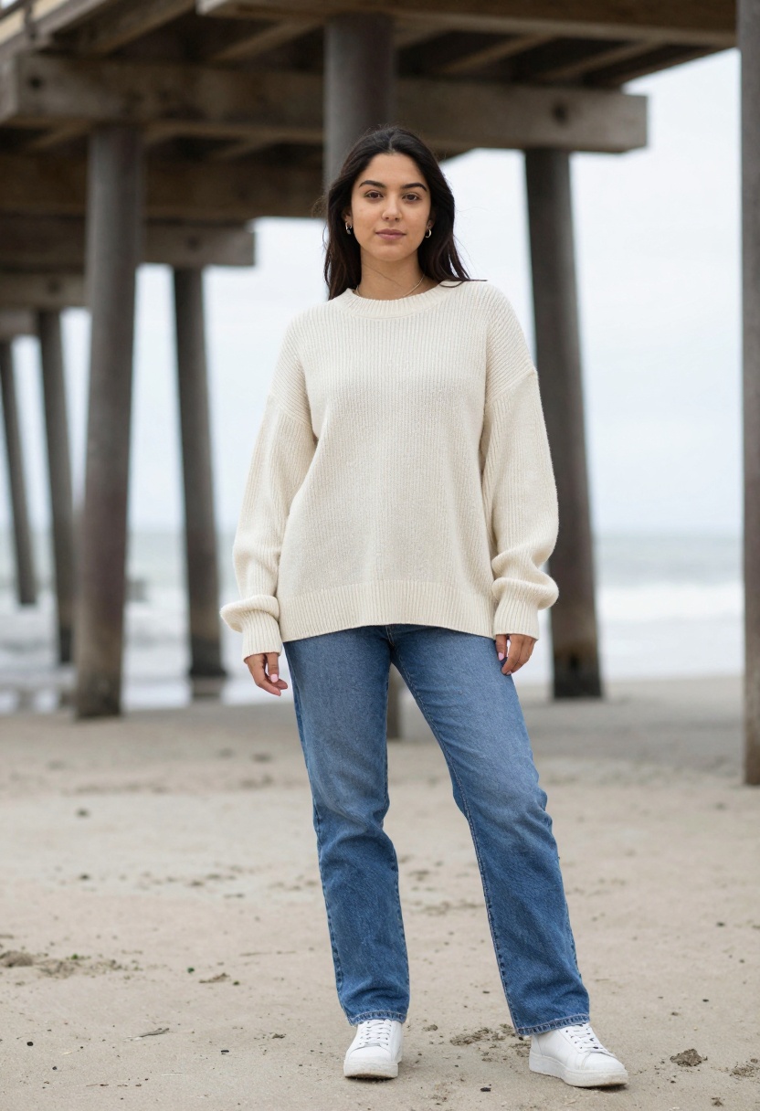 Before - Cream sweater