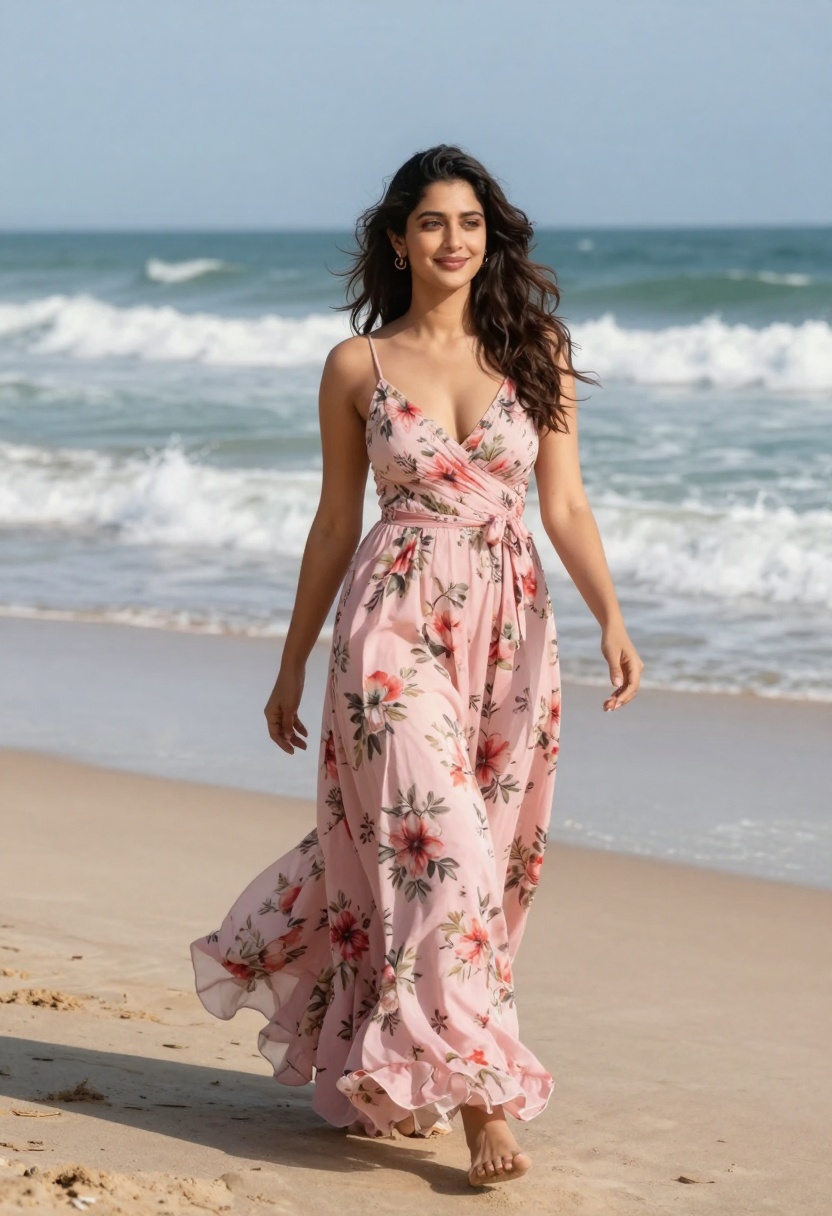 Before - Pink dress