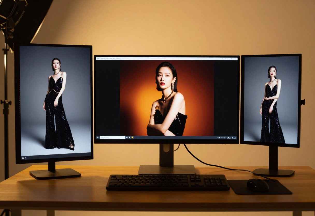 Professional AI image generation workspace Professional AI image generation workspace