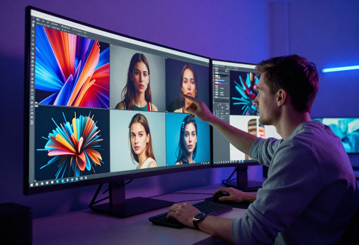 Professional adult content creation workspace