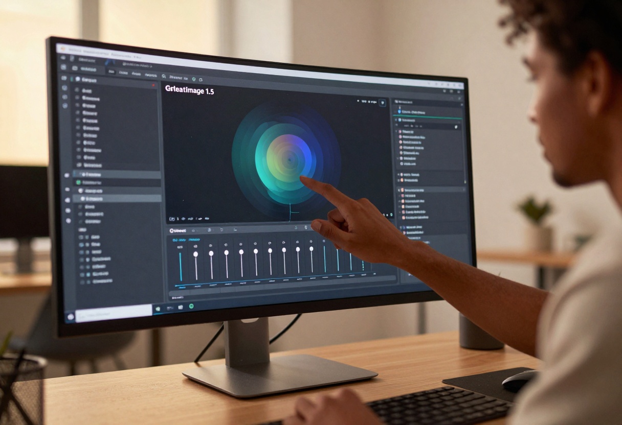 AI artist working with GPT Images 1.5 interface