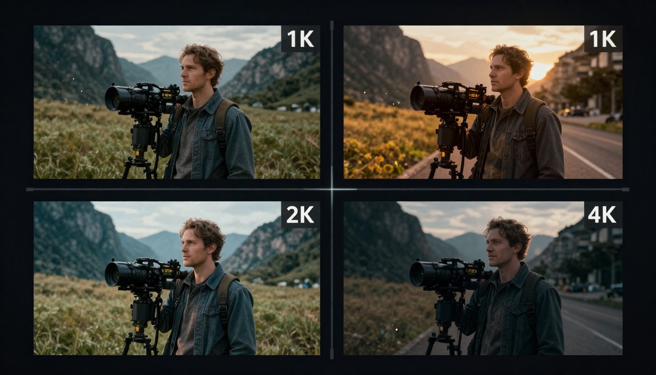 Resolution comparison showing quality differences