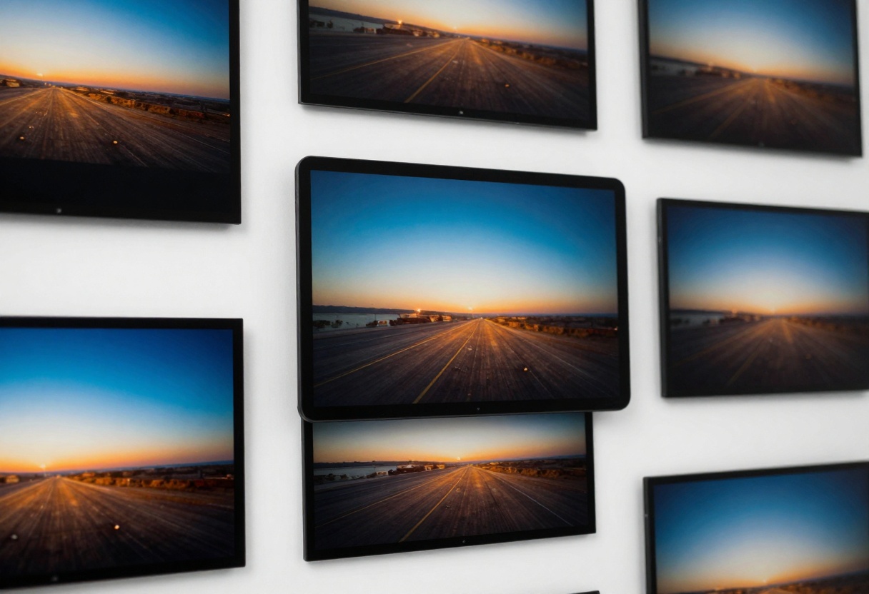 Multiple frames showing different aspect ratio options