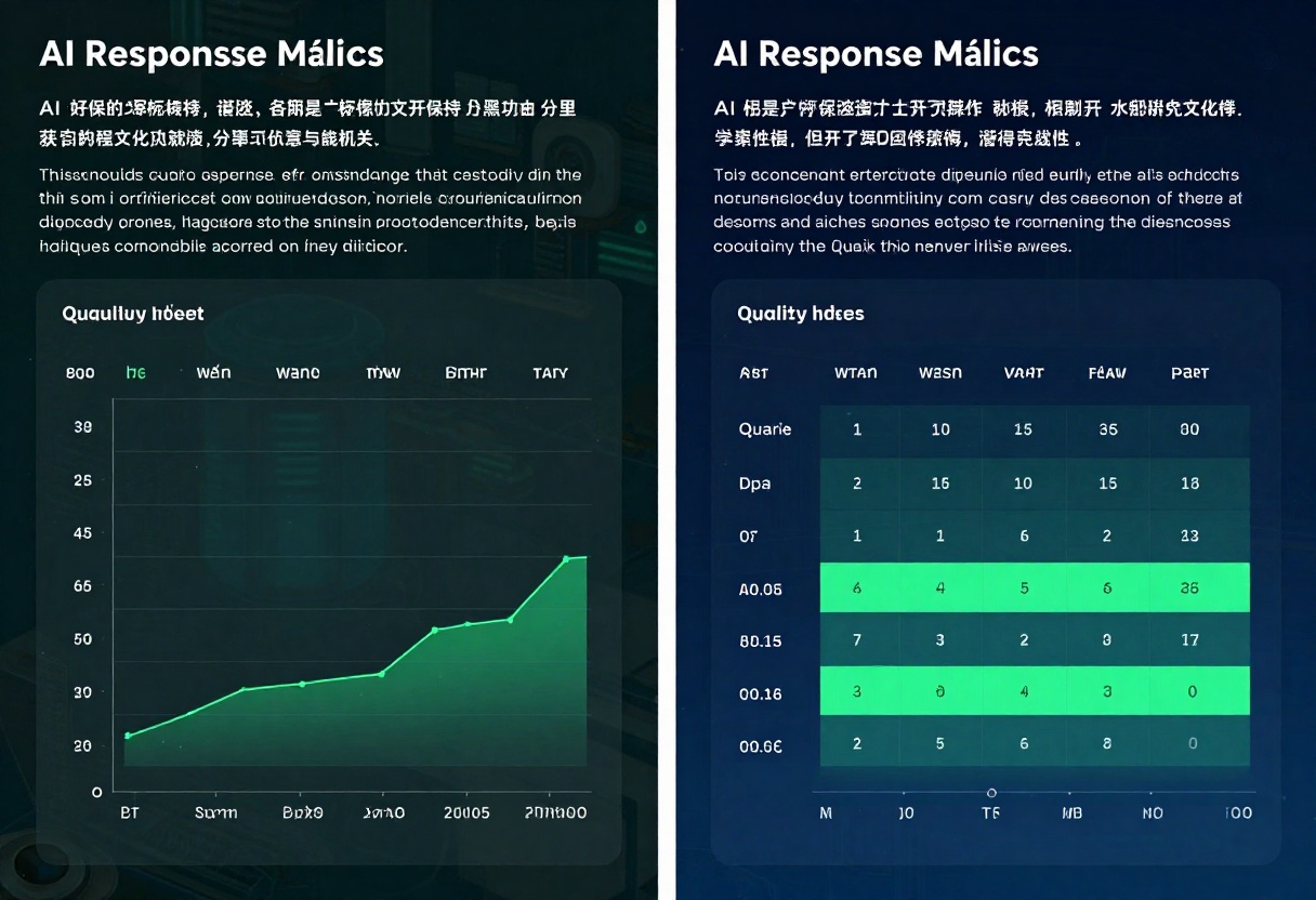 Quality metrics and scoring visualization