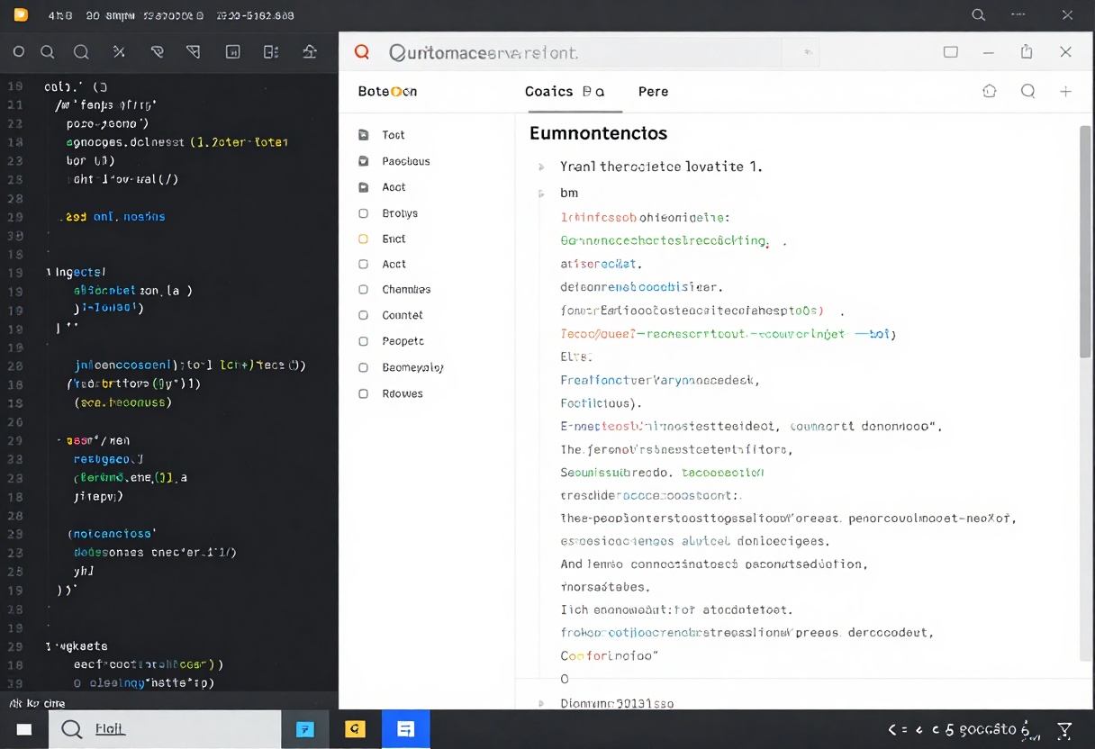 AI-generated technical documentation interface