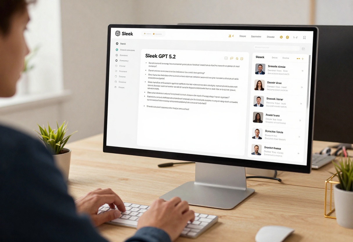 GPT-5.2 interface displaying premium features