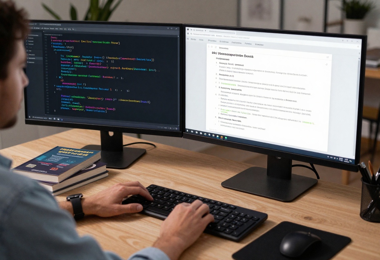 Technical documentation being created with AI assistance
