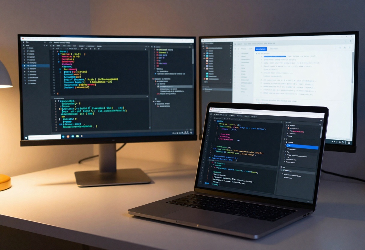 Professional coding workspace Professional coding workspace